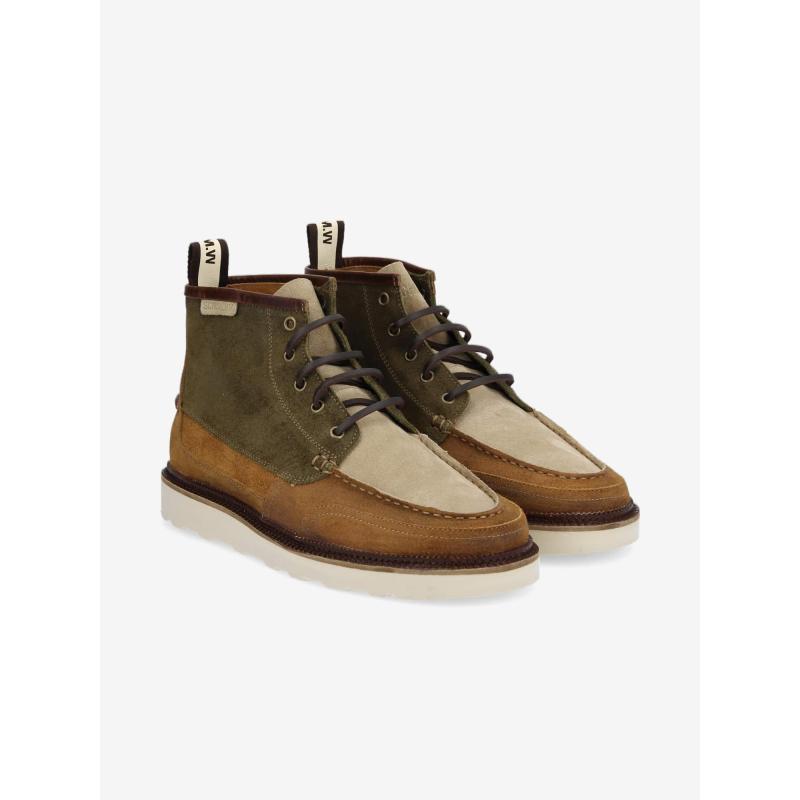 DOCK MID - OIL SUEDE - ARMY/CHESTNUT